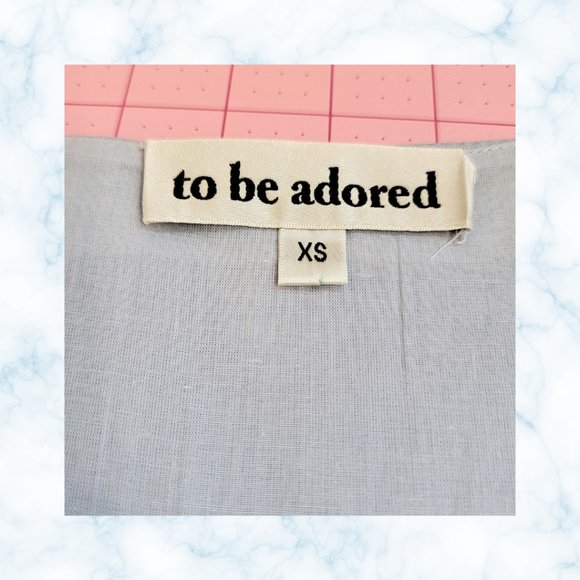 To Be Adored RARE Designer Jamily Dress NWOT Pale Baby Blue Scalloped Silk Sz XS - Picture 4 of 8